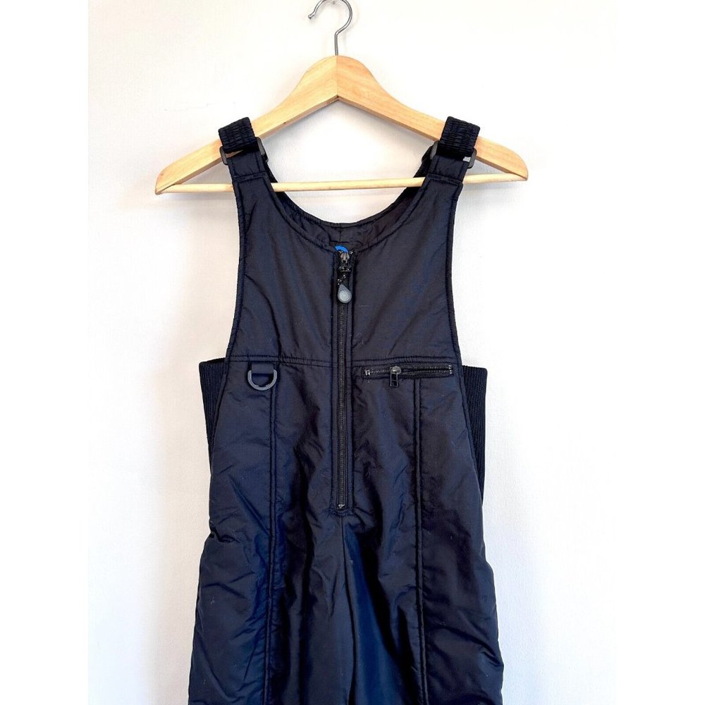 RAWIK Kids Youth Black Winter Snow Bib Overalls Size M Insulated Waterproof - Picture 2 of 8